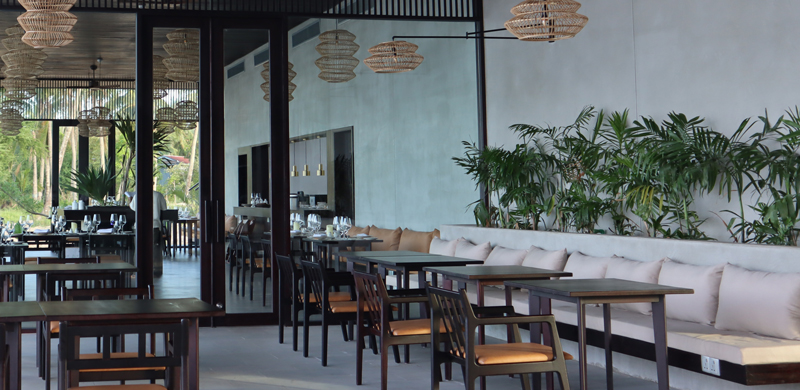 arvi restaurant at Amber Kampot luxury resort